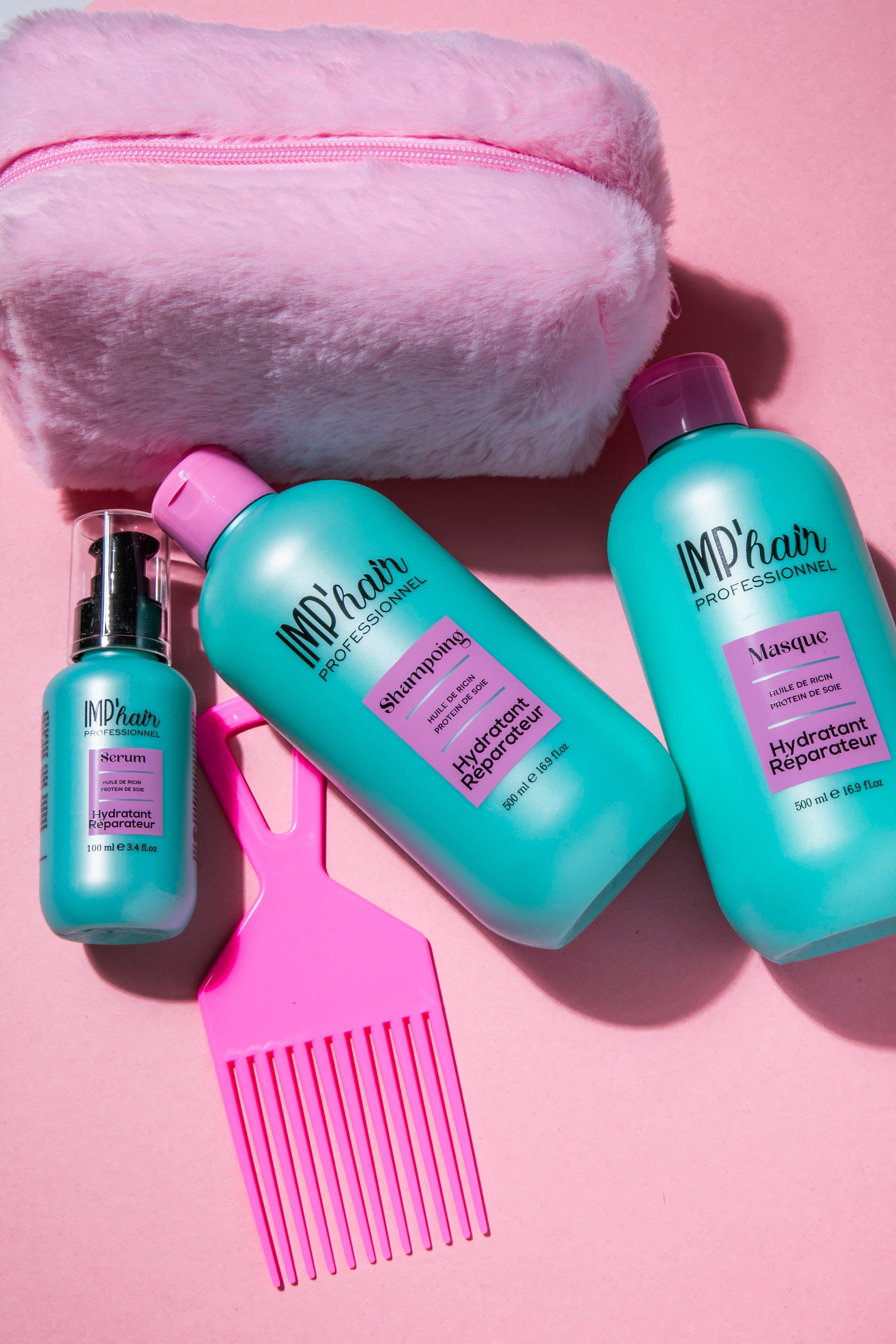 Trio Soin Réparateur – Ricin & Protéines de Soie : Shampoing, Masque & Sérum