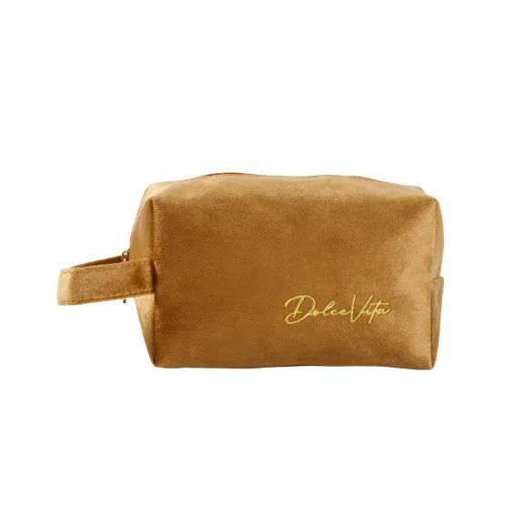 TROUSSES VELOURS BRODÉES AVEC ANSE DOLCE VITA