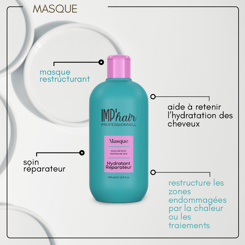 Trio Soin Réparateur – Ricin & Protéines de Soie : Shampoing, Masque & Sérum