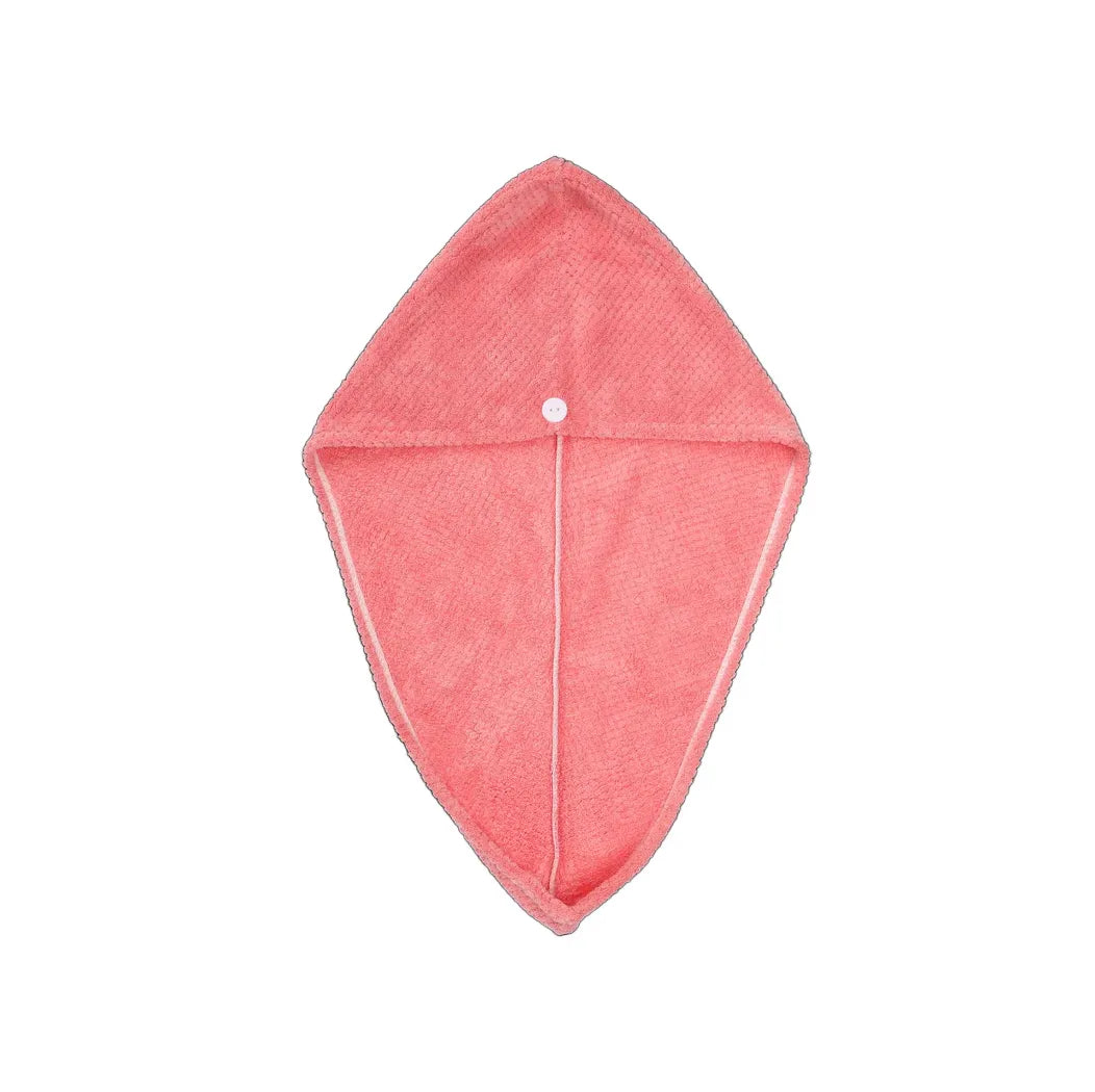 TURBAN DE BAIN MICROFIBRE ULTRA-ABSORBANTE ROSE