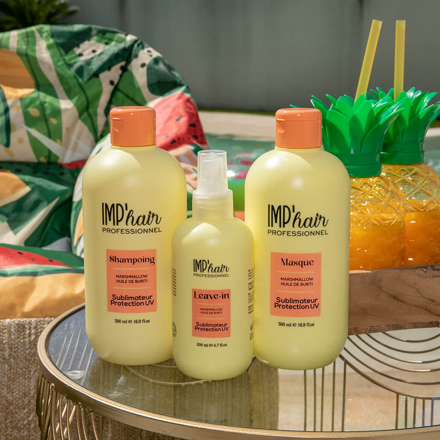 Trio Soin ANTI-UV ANTI-FRIZZ marshmallow & Buriti