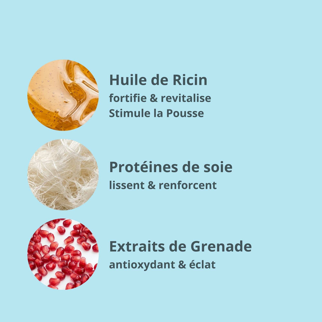 Shampoing HYDRATATION POUSSE ricin et protéine de soie