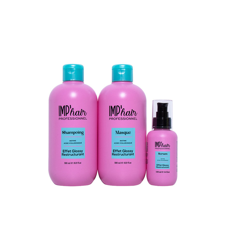 Trio Soin BRILLANCE ANTI-CHUTE biotine et acide hyaluronique