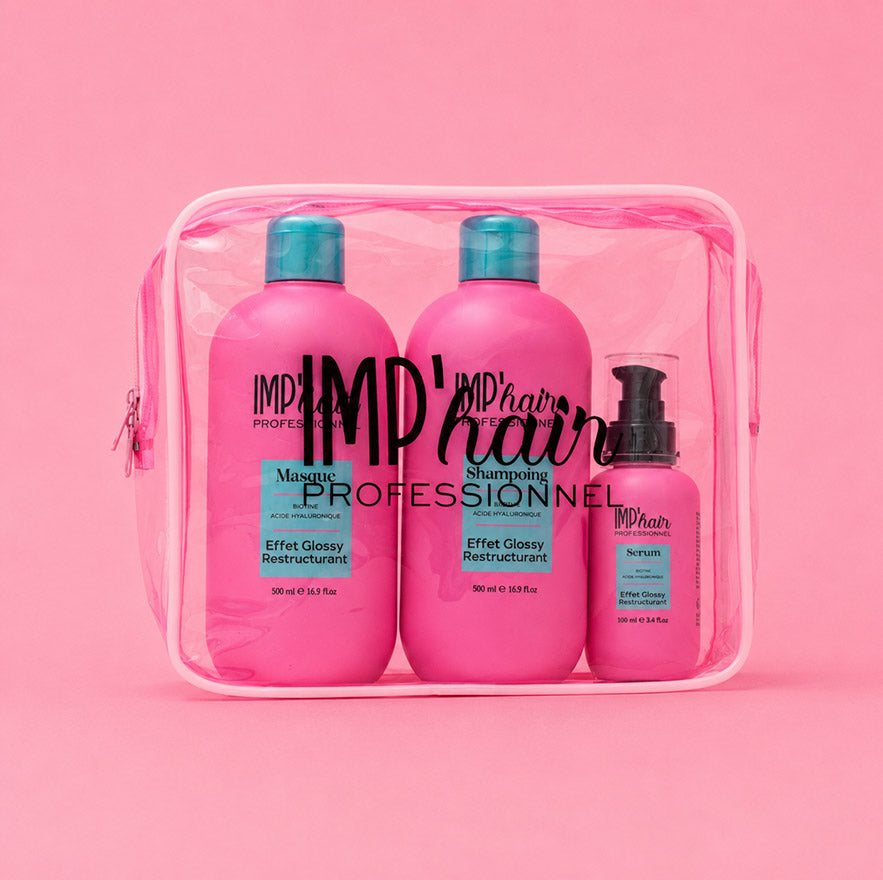 Trousse de voyage rose IMP'HAIR Professionnel