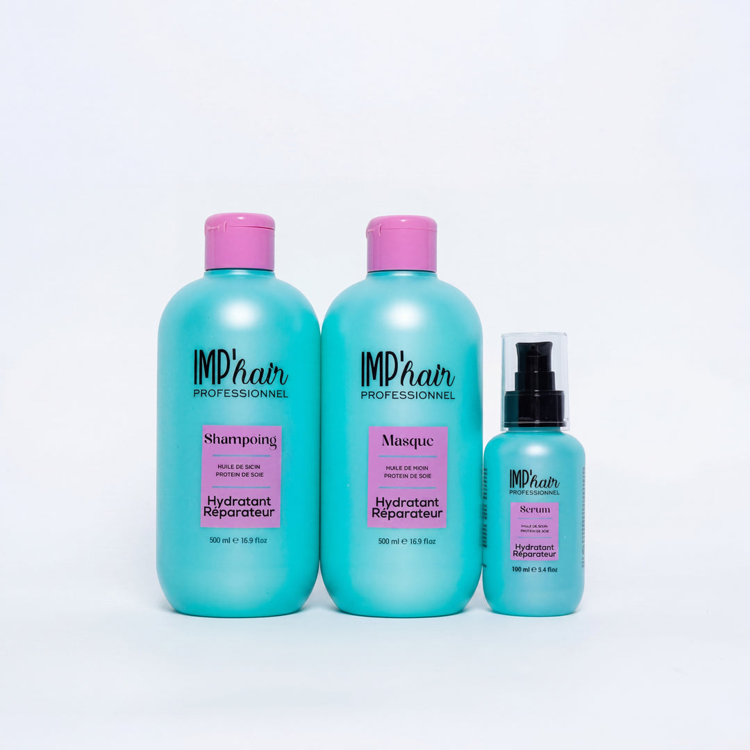 Trio Soin HYDRATATION POUSSE ricin et protéine de soie