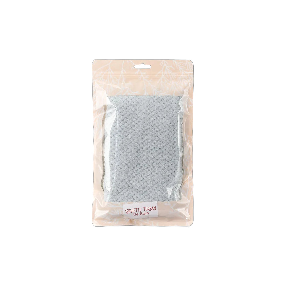 TURBAN DE BAIN ULTRA-ABSORBANTE GRIS